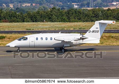 A private Piaggio P-180 Avanti II aircraft with registration number D-IRSG at Dortmund Airport (DTM), Dortmund, Germany, Europe View Large Photo Image Picture - A private Piaggio P-180 Avanti II aircraft with registration number D-IRSG at Dortmund Airport (DTM), Dortmund, Germany, Europe. Fotosearch