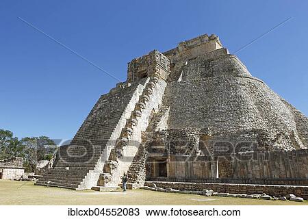 Adivino pyramid or pyramid of the fortune teller, Mayan site, Uxmal, Yucatán, Mexico, Central America View Large Photo Image Stock Image - Adivino pyramid or pyramid of the fortune teller, Mayan site, Uxmal, Yucatán, Mexico, Central America. Fotosearch