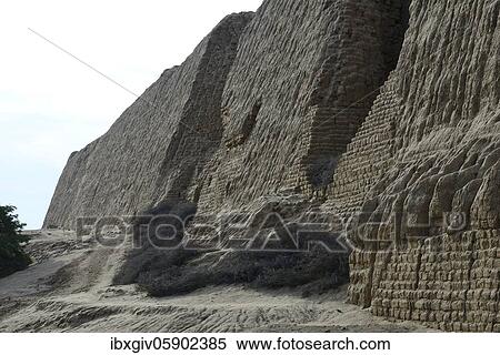 Adobe Brick Pyramid of the Sixin Culture, Sechín Alto, Casma, Ancash Region, Peru, South America View Large Photo Image Stock Photography - Adobe Brick Pyramid of the Sixin Culture, Sechín Alto, Casma, Ancash Region, Peru, South America. Fotosearch