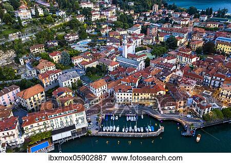 Aerial view, Menaggio in the morning, Lake Como, Lago di Como, Province of Como, Lombardy, Italy, Europe View Large Photo Image Stock Photo - Aerial view, Menaggio in the morning, Lake Como, Lago di Como, Province of Como, Lombardy, Italy, Europe. Fotosearch