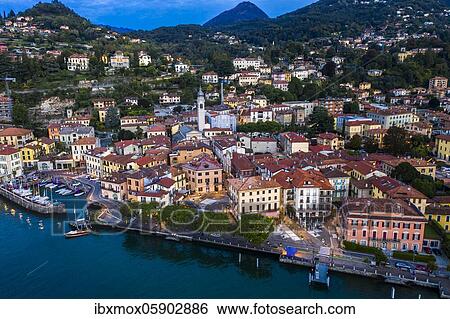 Aerial view, Menaggio in the morning, Lake Como, Lago di Como, Province of Como, Lombardy, Italy, Europe View Large Photo Image Stock Photograph - Aerial view, Menaggio in the morning, Lake Como, Lago di Como, Province of Como, Lombardy, Italy, Europe. Fotosearch