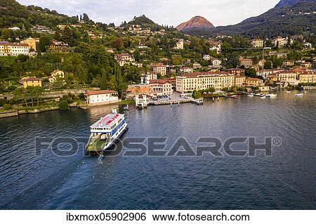 Aerial view, Menaggio in the morning, Lake Como, Lago di Como, Province of Como, Lombardy, Italy, Europe View Large Photo Image Stock Photograph - Aerial view, Menaggio in the morning, Lake Como, Lago di Como, Province of Como, Lombardy, Italy, Europe. Fotosearch