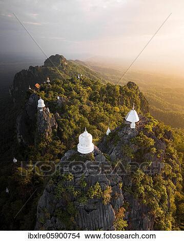 Aerial view, Wat Chaloem Phra Kiat Phrachomklao Rachanusorn Temple, Lampang, Thailand, Asia View Large Photo Image Picture - Aerial view, Wat Chaloem Phra Kiat Phrachomklao Rachanusorn Temple, Lampang, Thailand, Asia. Fotosearch