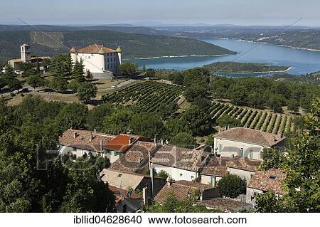 Aiguines, Le Verdon, Gorges du Verdon, Département Alpes-de-Haute-Provence, France, Europe View Large Photo Image Stock Image - Aiguines, Le Verdon, Gorges du Verdon, Département Alpes-de-Haute-Provence, France, Europe. Fotosearch