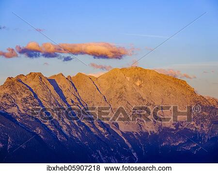Alpine glow, dawn in the Hoher Göll east face, Berchtesgaden, Berchtesgaden National Park, Berchtesgadener Land, Upper Bavaria, Bavaria, Germany, Europe View Large Photo Image Stock Photo - Alpine glow, dawn in the Hoher Göll east face, Berchtesgaden, Berchtesgaden National Park, Berchtesgadener Land, Upper Bavaria, Bavaria, Germany, Europe. Fotosearch