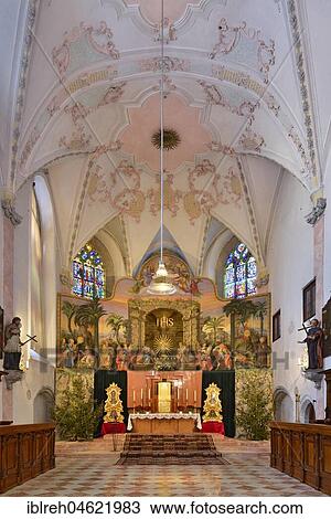 Altar room, interior view, Franciscan monastery, Schwaz, Tyrol, Austria, Europe View Large Photo Image Stock Image - Altar room, interior view, Franciscan monastery, Schwaz, Tyrol, Austria, Europe. Fotosearch