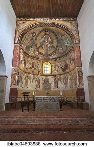 Altar room with fresco, Romanesque basilica St. Peter and Paul, Petersberg near Erdweg, Dachau, Upper Bavaria, Bavaria, Germany, Europe View Large Photo Image Stock Photo - Altar room with fresco, Romanesque basilica St. Peter and Paul, Petersberg near Erdweg, Dachau, Upper Bavaria, Bavaria, Germany, Europe. Fotosearch