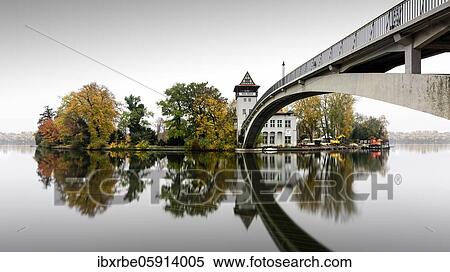 Autumn Island of Youth with Abbey Bridge in Treptower Park, Berlin, Germany, Europe View Large Photo Image Stock Photography - Autumn Island of Youth with Abbey Bridge in Treptower Park, Berlin, Germany, Europe. Fotosearch