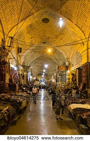 Stock Photography - Bazar-e Vakil or Vakil Bazaar, Shiraz, Iran, Asia. Fotosearch