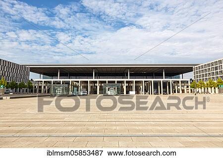 Berlin Brandenburg Airport BER Airport Terminal 1 Aerial photograph, Berlin, Germany, Europe View Large Photo Image Stock Photo - Berlin Brandenburg Airport BER Airport Terminal 1 Aerial photograph, Berlin, Germany, Europe. Fotosearch