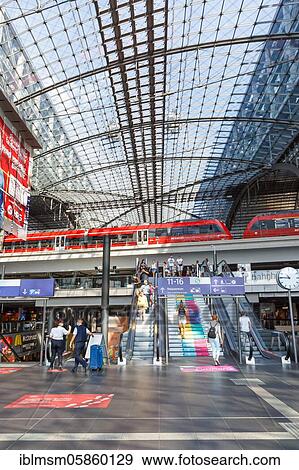 Berlin central railway station Hbf Zug railway station modern architecture portrait format in the station, Berlin, Germany, Europe View Large Photo Image Stock Photo - Berlin central railway station Hbf Zug railway station modern architecture portrait format in the station, Berlin, Germany, Europe. Fotosearch