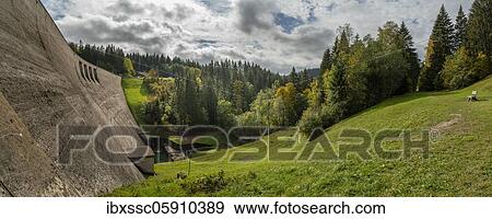 Black Forest, Schluchsee dam, Baden-Württemberg, Germany, Europe View Large Photo Image Stock Photo - Black Forest, Schluchsee dam, Baden-Württemberg, Germany, Europe. Fotosearch