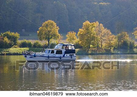 Boat on Altmühl, Main-Danube-Canal, Kelheim, Altmühltal, Lower Bavaria, Bavaria, Germany, Europe View Large Photo Image Stock Photo - Boat on Altmühl, Main-Danube-Canal, Kelheim, Altmühltal, Lower Bavaria, Bavaria, Germany, Europe. Fotosearch