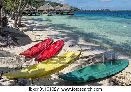 Boats and bungalows on the beach, Maitai hotel complex, Bora Bora, French Polynesia, Oceania View Large Photo Image Stock Photo - Boats and bungalows on the beach, Maitai hotel complex, Bora Bora, French Polynesia, Oceania. Fotosearch