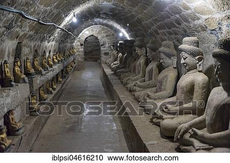 Buddha statues inside Shitthaung Paya, Mrauk U, Burma, Myanmar, Asia View Large Photo Image Stock Image - Buddha statues inside Shitthaung Paya, Mrauk U, Burma, Myanmar, Asia. Fotosearch