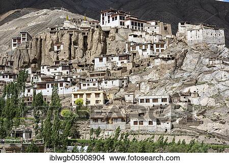 Buddhist monastery Lamayuru, Gompa in front of mountain scenery, one of the oldest monasteries in Ladakh, probably 1000 years old, Lamayuru, Ladakh, Jammu and Kashmir, Himalaya, India, Asia View Large Photo Image Picture - Buddhist monastery Lamayuru, Gompa in front of mountain scenery, one of the oldest monasteries in Ladakh, probably 1000 years old, Lamayuru, Ladakh, Jammu and Kashmir, Himalaya, India, Asia. Fotosearch
