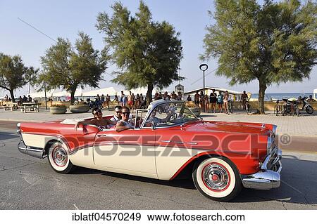 Stock Photo - Buick Special, 1959, Oldtimer Corso, American Classic Car Cruise, Summer Jamboree, Rock' n' Roll Festival, beach promenade, Lungomare Leonardo da Vinci, Senigallia, province of Ancona, Marches, Italy, Europe. Fotosearch