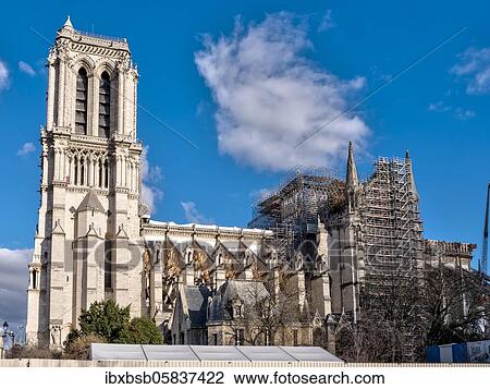 Burnt Cathedral Notre-Dame de Paris, Paris, France, Europe View Large Photo Image Stock Image - Burnt Cathedral Notre-Dame de Paris, Paris, France, Europe. Fotosearch