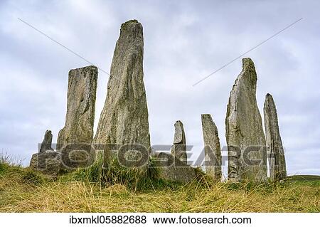 Callanish Standing Stones, 3000 year old stone circle, Isle of Lewis, Outer Hebrides, Scotland, United Kingdom, Europe View Large Photo Image Stock Photo - Callanish Standing Stones, 3000 year old stone circle, Isle of Lewis, Outer Hebrides, Scotland, United Kingdom, Europe. Fotosearch
