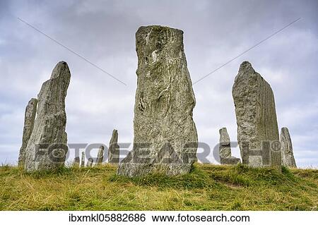 Callanish Standing Stones, 3000 year old stone circle, Isle of Lewis, Outer Hebrides, Scotland, United Kingdom, Europe View Large Photo Image Stock Photograph - Callanish Standing Stones, 3000 year old stone circle, Isle of Lewis, Outer Hebrides, Scotland, United Kingdom, Europe. Fotosearch