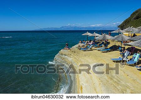 Canal d´amour beach and rock formations, Sidari, Corfu, Ionian Islands, Greece, Europe View Large Photo Image Stock Image - Canal d´amour beach and rock formations, Sidari, Corfu, Ionian Islands, Greece, Europe. Fotosearch