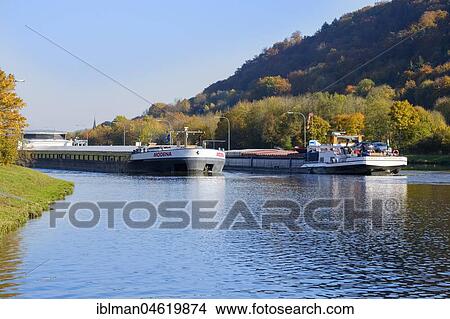 Cargo ships at the lock Kelheim, Altmühl, Main-Danube Canal, Kelheim, Altmühltal, Lower Bavaria, Bavaria, Germany, Europe View Large Photo Image Picture - Cargo ships at the lock Kelheim, Altmühl, Main-Danube Canal, Kelheim, Altmühltal, Lower Bavaria, Bavaria, Germany, Europe. Fotosearch
