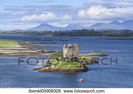 Castle Stalker in Loch Laich, Scotland, Great Britain View Large Photo Image Stock Photograph - Castle Stalker in Loch Laich, Scotland, Great Britain. Fotosearch