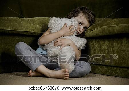 Stock Photograph - Child is afraid. Fotosearch