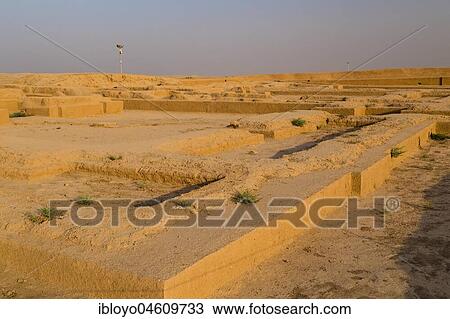 Stock Image - Choqa Zanbil Complex, a UNESCO World Heritage, around the largest ziggurat in the world, Shush, Iran, Asia. Fotosearch