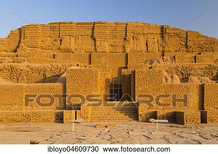 Stock Image - Choqa Zanbil Ziggurat, a UNESCO World Heritage, the largest ziggurat in the world, Shush, Iran, Asia. Fotosearch