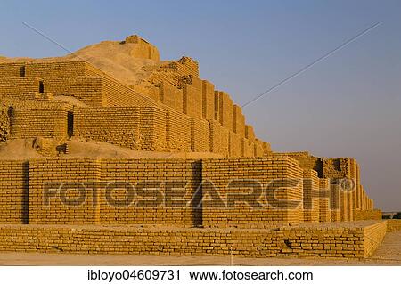 Stock Image - Choqa Zanbil Ziggurat, a UNESCO World Heritage, the largest ziggurat in the world, Shush, Iran, Asia. Fotosearch
