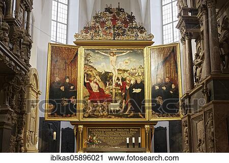 Christ on the cross, altarpiece by Lucas Cranach the Younger, City Church of St. Peter and Paul, Herderkirche, Weimar, Thuringia, Germany, Europe View Large Photo Image Stock Image - Christ on the cross, altarpiece by Lucas Cranach the Younger, City Church of St. Peter and Paul, Herderkirche, Weimar, Thuringia, Germany, Europe. Fotosearch