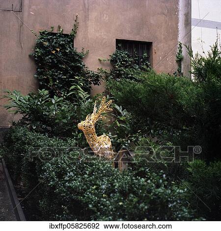 Stock Image - Christmas decoration in the yard, Germany, Europe. Fotosearch