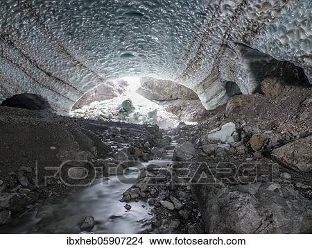 Chunks of ice at the rear opening of the ice chapel, meltwater stream, ice field at the foot of the Watzmann east face, Berchtesgaden National Park, Watzmann, Schönau am Königssee, Upper Bavaria, Bavaria, Germany, Europe View Large Photo Image Picture - Chunks of ice at the rear opening of the ice chapel, meltwater stream, ice field at the foot of the Watzmann east face, Berchtesgaden National Park, Watzmann, Schönau am Königssee, Upper Bavaria, Bavaria, Germany, Europe. Fotosearch