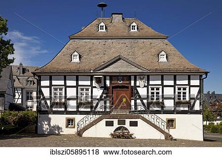City Hall, Eversberg, Meschede, Sauerland, North Rhine-Westphalia, Germany, Europe View Large Photo Image Stock Photo - City Hall, Eversberg, Meschede, Sauerland, North Rhine-Westphalia, Germany, Europe. Fotosearch