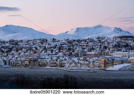 City view at dusk, Tromsø, Finnmark, Norway, Europe View Large Photo Image Stock Image - City view at dusk, Tromsø, Finnmark, Norway, Europe. Fotosearch