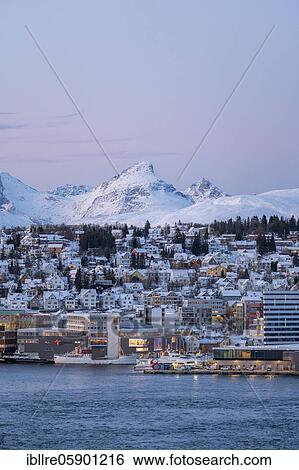City view at dusk, Tromsø, Finnmark, Norway, Europe View Large Photo Image Stock Photograph - City view at dusk, Tromsø, Finnmark, Norway, Europe. Fotosearch