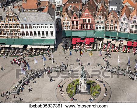City view from the Belfort of Bruges tower at the market place and the medieval buildings, Bruges, Flanders, Belgium, Europe View Large Photo Image Stock Image - City view from the Belfort of Bruges tower at the market place and the medieval buildings, Bruges, Flanders, Belgium, Europe. Fotosearch