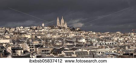 City view of the Basilica Sacre Coeur and Montmartre, Paris, France, Europe View Large Photo Image Stock Image - City view of the Basilica Sacre Coeur and Montmartre, Paris, France, Europe. Fotosearch