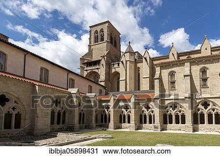 Cloister of the Saint Robert abbey, La Chaise Dieu, Haute Loire department, Auvergne-Rhone-Alpes, France, Europe View Large Photo Image Stock Image - Cloister of the Saint Robert abbey, La Chaise Dieu, Haute Loire department, Auvergne-Rhone-Alpes, France, Europe. Fotosearch