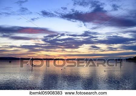 Cloud formation at sunrise over Lake Constance, moss, District of Constance, Baden-Württemberg, Germany, Europe View Large Photo Image Stock Image - Cloud formation at sunrise over Lake Constance, moss, District of Constance, Baden-Württemberg, Germany, Europe. Fotosearch