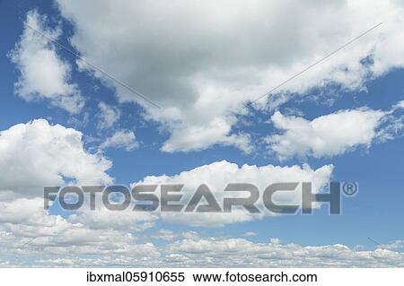 Stock Photography - Cloud formations over the Firth of Thames, Oceania, Waikato, North Island, New Zealand, Oceania. Fotosearch