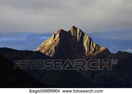 Colorful mountain in the evening light, Ruta 110, near Chavín de Huántar, Ancash region, Peru, South America View Large Photo Image Picture - Colorful mountain in the evening light, Ruta 110, near Chavín de Huántar, Ancash region, Peru, South America. Fotosearch