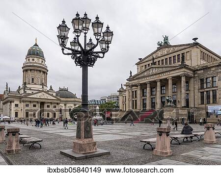 Concert Hall and German Cathedral on the Gendarmenmarkt, Berlin, Germany, Europe View Large Photo Image Stock Photo - Concert Hall and German Cathedral on the Gendarmenmarkt, Berlin, Germany, Europe. Fotosearch
