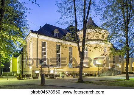 Stock Image - Concert hall on the Hauptallee in the spa district, today also home of the Spielbank, Bad Pyrmont, Lower Saxony, Germany, Europe. Fotosearch