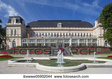 Congress venue and theatre in the spa gardens, Bad Ischl, Salzkammergut, Upper Austria, Austria, Europe View Large Photo Image Picture - Congress venue and theatre in the spa gardens, Bad Ischl, Salzkammergut, Upper Austria, Austria, Europe. Fotosearch