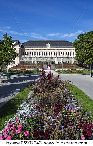 Congress venue and theatre in the spa gardens, Bad Ischl, Salzkammergut, Upper Austria, Austria, Europe View Large Photo Image Stock Image - Congress venue and theatre in the spa gardens, Bad Ischl, Salzkammergut, Upper Austria, Austria, Europe. Fotosearch
