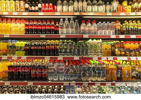 Cooling rack with beverage bottles in a motorway service area, Baden-Württemberg, Germany, Europe View Large Photo Image Stock Image - Cooling rack with beverage bottles in a motorway service area, Baden-Württemberg, Germany, Europe. Fotosearch