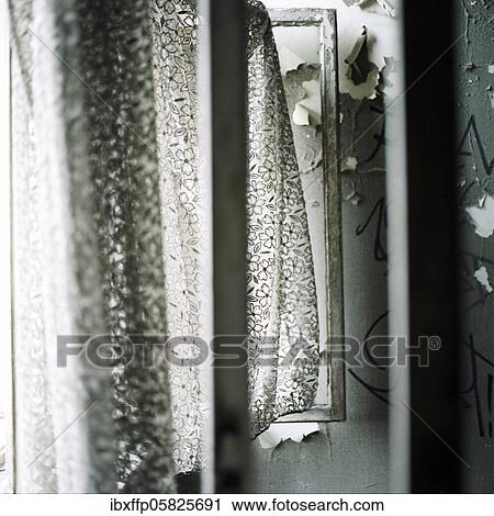 Curtains in empty house, Germany, Europe View Large Photo Image Stock Image - Curtains in empty house, Germany, Europe. Fotosearch