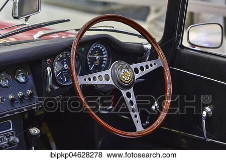 Detail Cockpit Jaguar E-Type, Series 1 View Large Photo Image Stock Photo - Detail Cockpit Jaguar E-Type, Series 1. Fotosearch